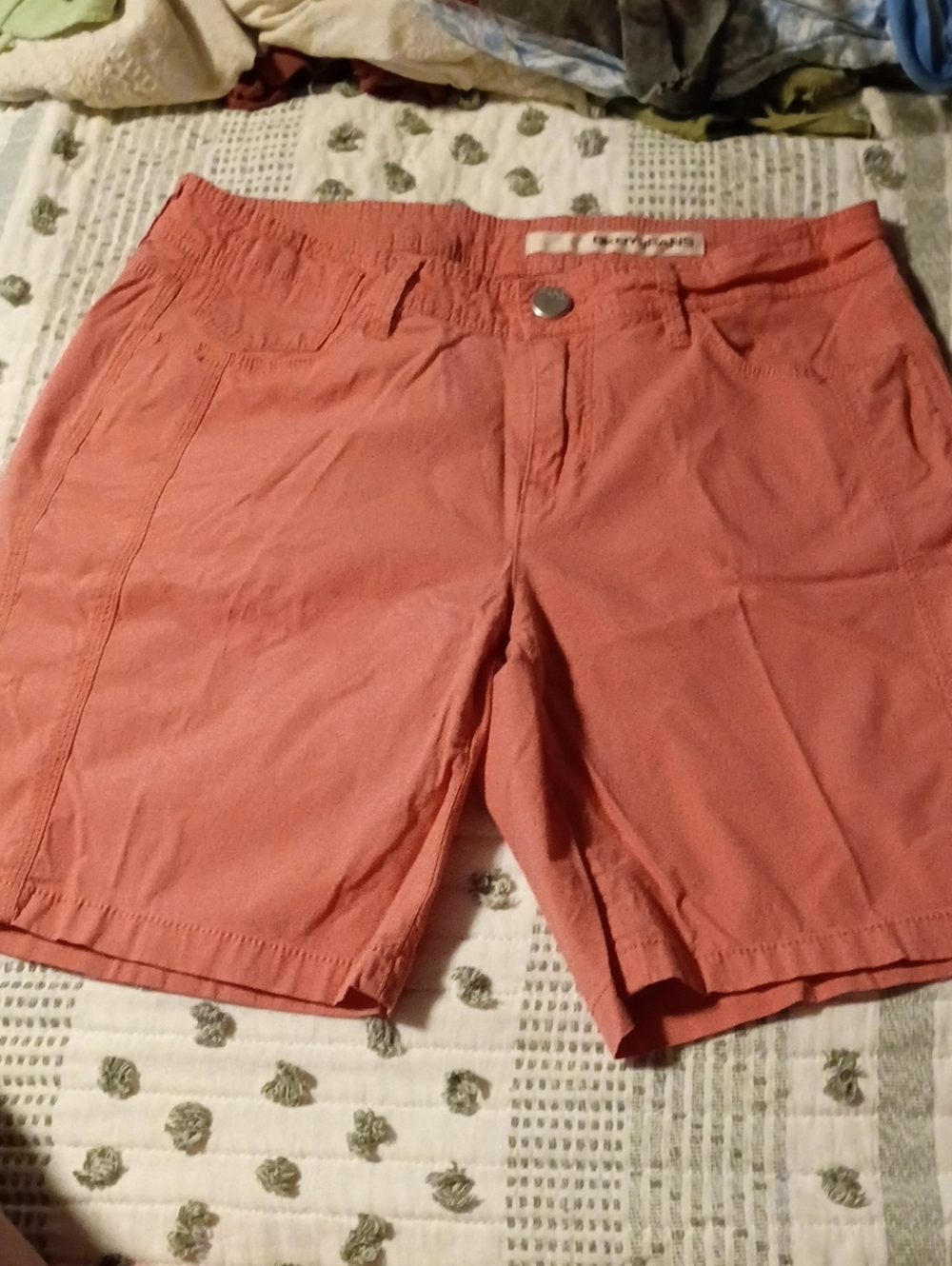 DKNY Coral Pull-On Bermuda Shorts